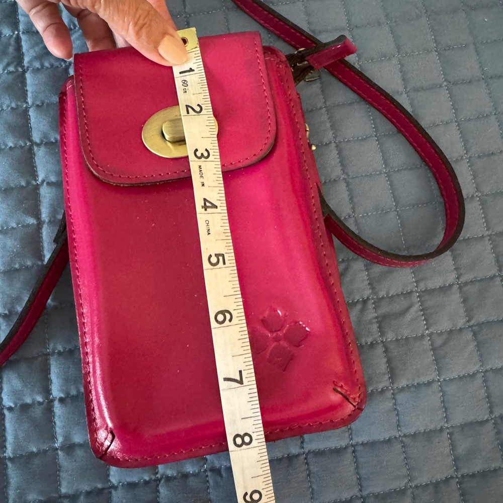Patricia Nash Leather Pink Crossbody Bag - Picture 8 of 9